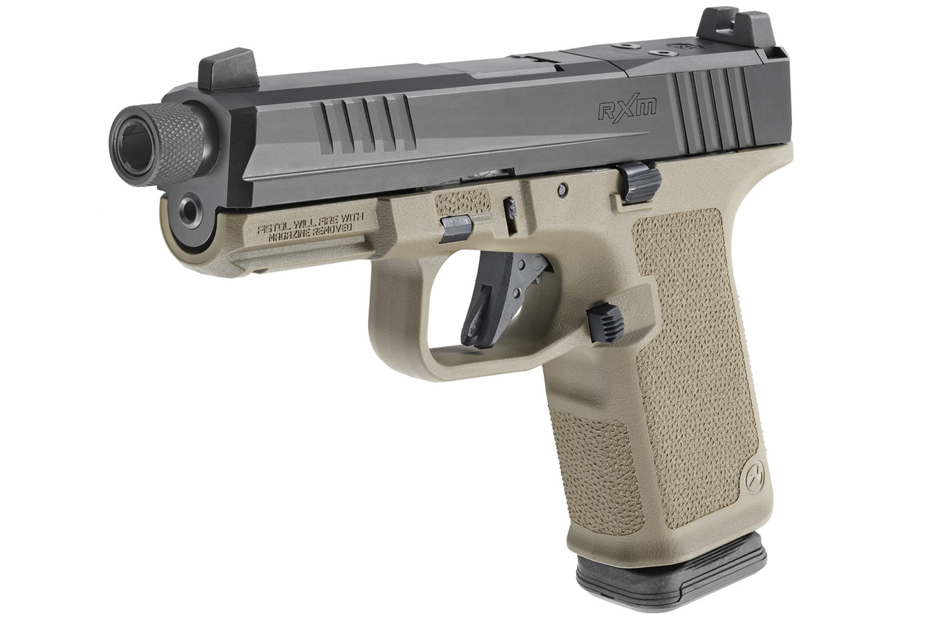 RUGER RXM 9mm Pistol with FDE Magpul Frame and Threaded Barrel